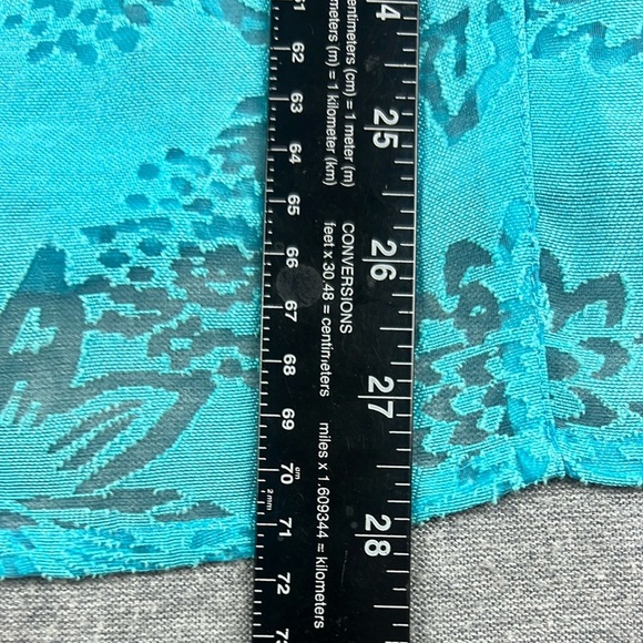 Vtg Susan Graver Women’s Size 1X Linen Blend Semi Sheer Blouse Top Boho Cottage - Picture 8 of 11